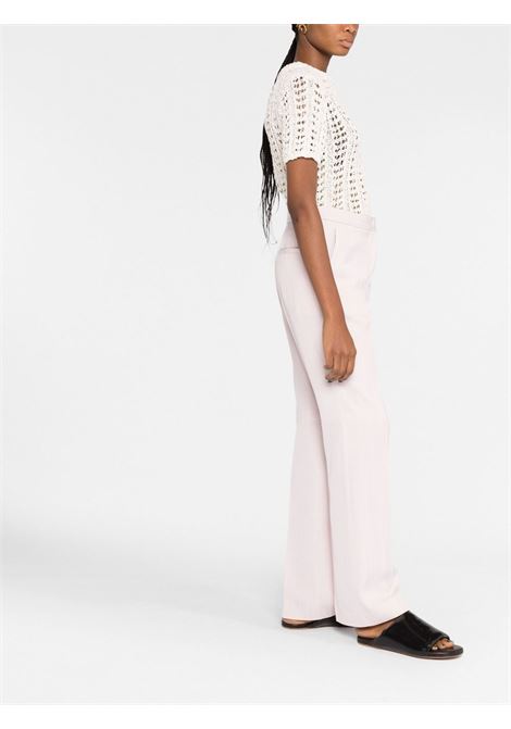 Pink mid-rise tailored trousers - women JIL SANDER | J01KA0111J65005680